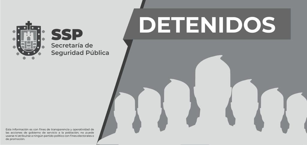 DETIENEN A 8 POR DIFERENTES DELITOS