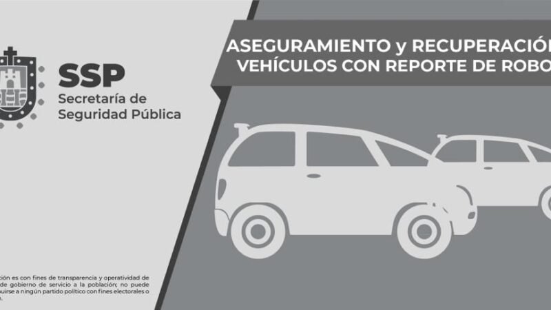 RECUPERA SSP 47 VEHÍCULOS