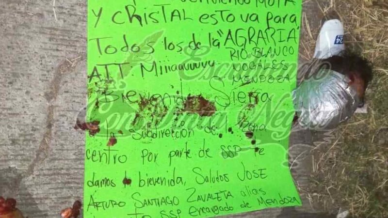 DEJAN DESCUARTIZADO EN RÍO BLANCO