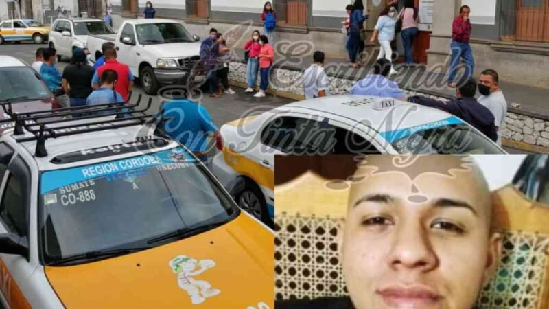 SE MANIFIESTAN POR DESAPARICIÓN DE TAXISTA