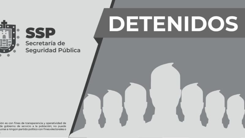 DETIENEN A 9 POR DIVERSOS DELITOS
