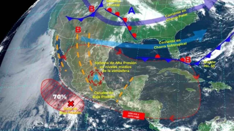 PRIMER CICLÓN DE LA TEMPORADA PODRÍA REGISTRARSE EN MICHOACÁN