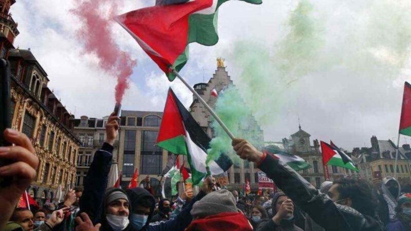 EUROPA SALE A LAS CALLES Y SE MANIFIESTA A FAVOR DE PALESTINA