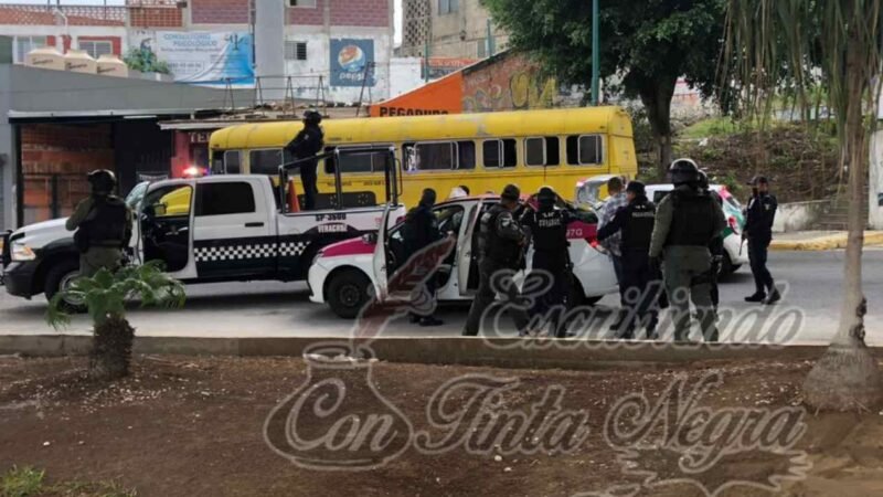 PERSECUSIÓN Y BALACERA EN XALAPA; UN DETENIDO