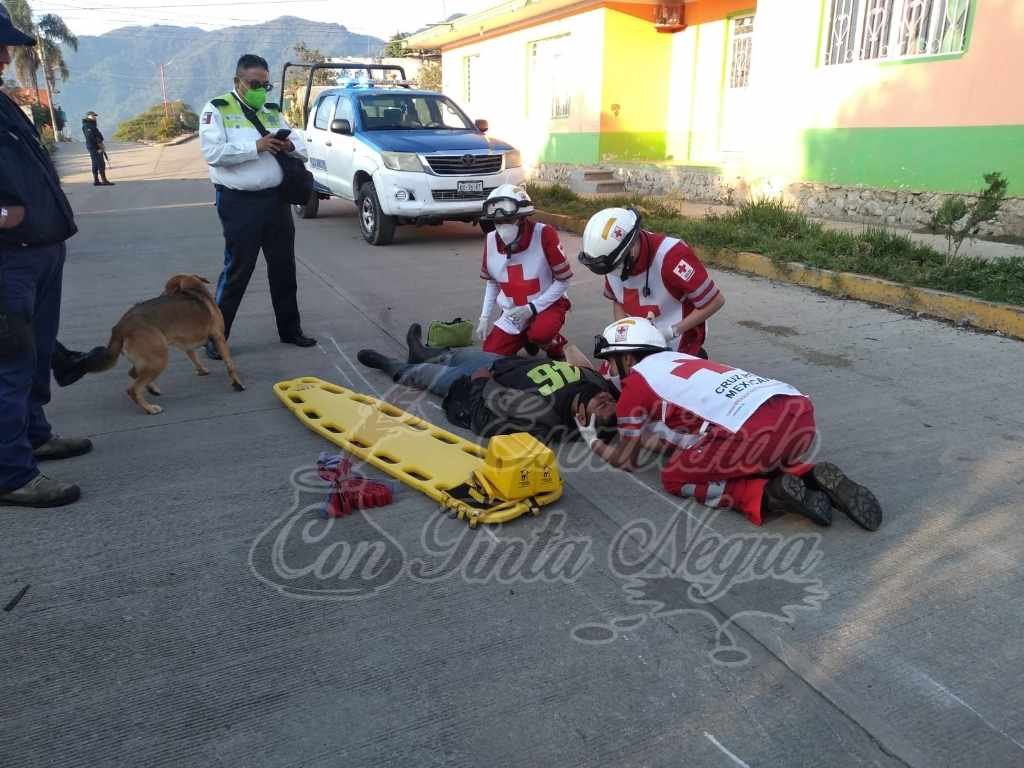 DERRAPA MOTOCICLISTA EN HUATUSCO