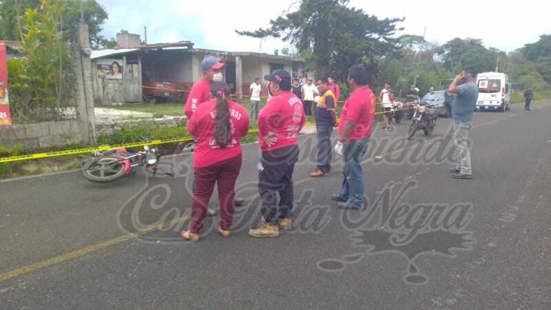 SE MATA “LA VACA” AL ESTRELLARSE CONTRA POSTE