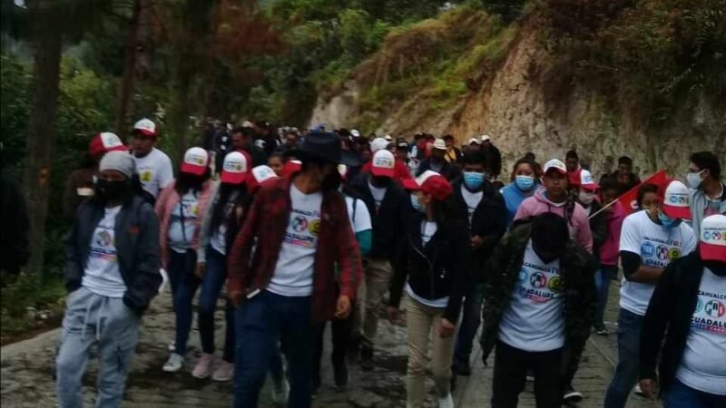 MUESTRA “MÚSCULO” CANDIDATA DEL PRI EN CALCAHUALCO