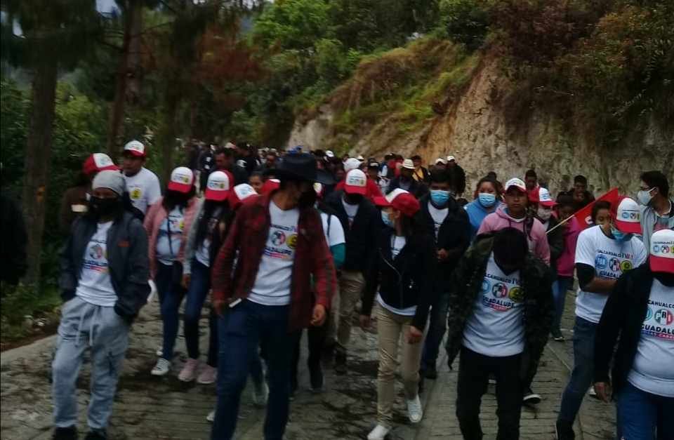 MUESTRA “MÚSCULO” CANDIDATA DEL PRI EN CALCAHUALCO