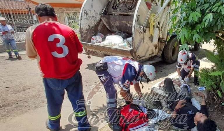 LESIONADO POR COMPACTADORA DE BASURA