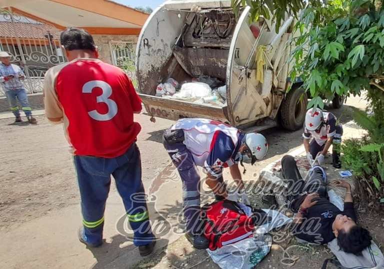 LESIONADO POR COMPACTADORA DE BASURA