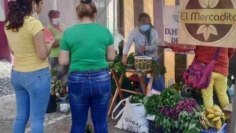 SE REACTIVA ECONOMÍA DE IXHUATLÁN CON “EL MERCADITO”