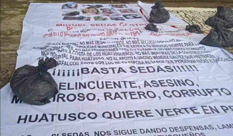 DEJAN RESTOS DE ANIMALES Y MANTAS EN LA ALAMEDA