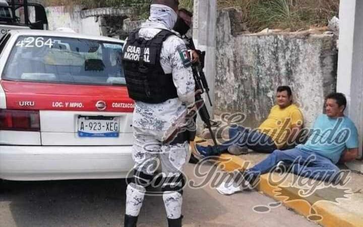 TAXISTA TAMBIÉN ASALTABA; LO DETIENE GUARDIA NACIONAL