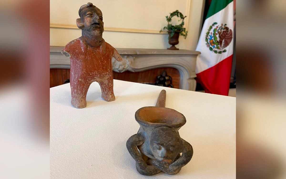 FAMILIA FRANCESA REGRESA A MÉXICO PIEZAS PREHISPÁNICAS