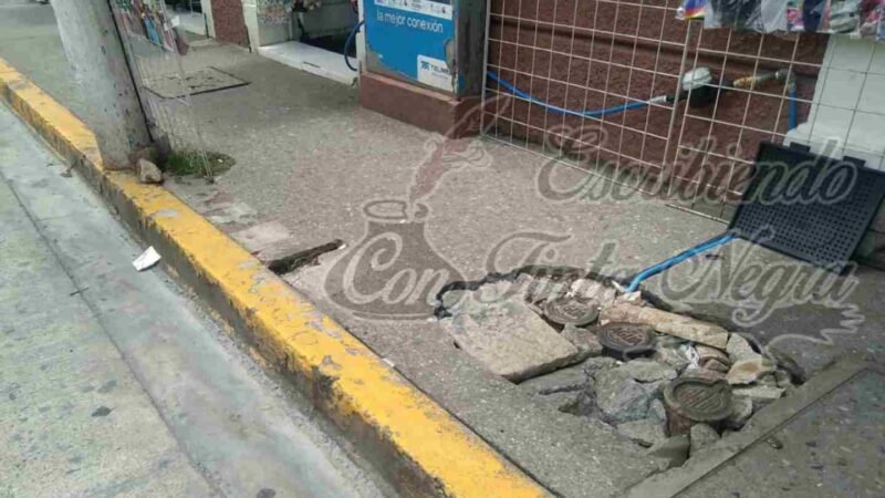 COMISIÓN DE AGUA DEJA TRABAJOS A MEDIAS