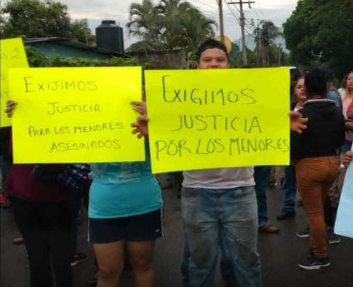 CONDENAN ASESINATO DE ADOLESCENTES A MANOS DE FUERZA CIVIL