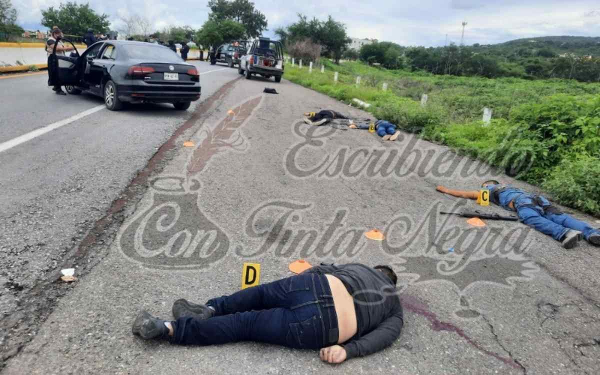 ABATE GUARDIA NACIONAL A 5 PISTOLEROS