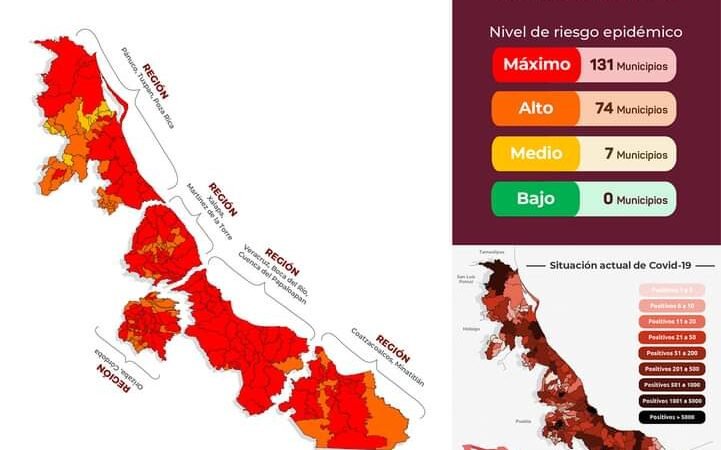 ALTAS MONTAÑAS, CONTINÚAN EN SEMÁFORO ROJO POR COVID-19