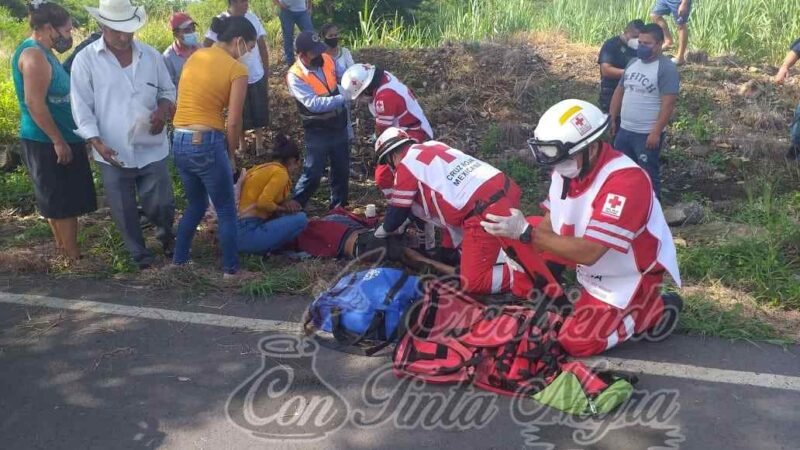 DERRAPA MOTOCICLISTA EN ZENTLA