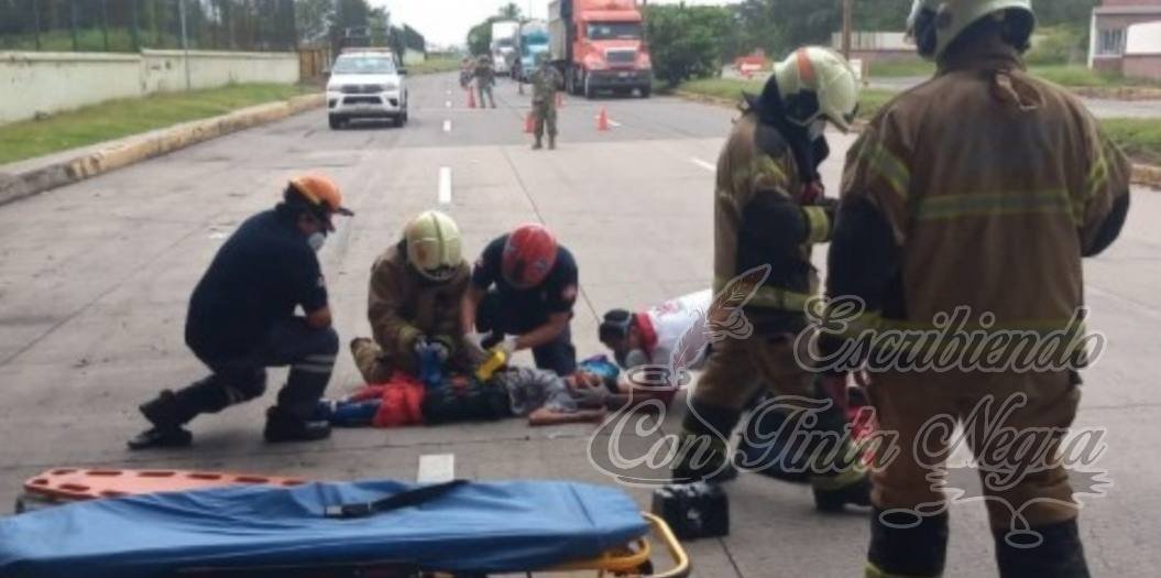 GRAVE, TRAS LANZARSE DE PUENTE