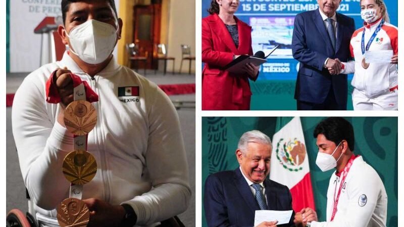 ENTREGAN APOYOS ECONÓMICOS A ATLETAS OLÍMPICOS Y PARALÍMPICOS DE TOKYO 2020