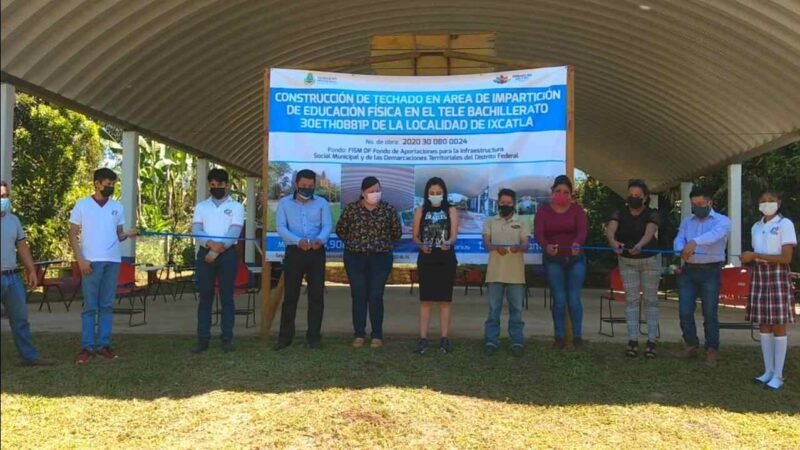 INAUGURAN TECHADO EN TEBA DE IXCATLA