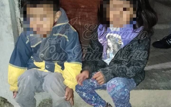 DEJAN A NIÑOS EN LA CALLE