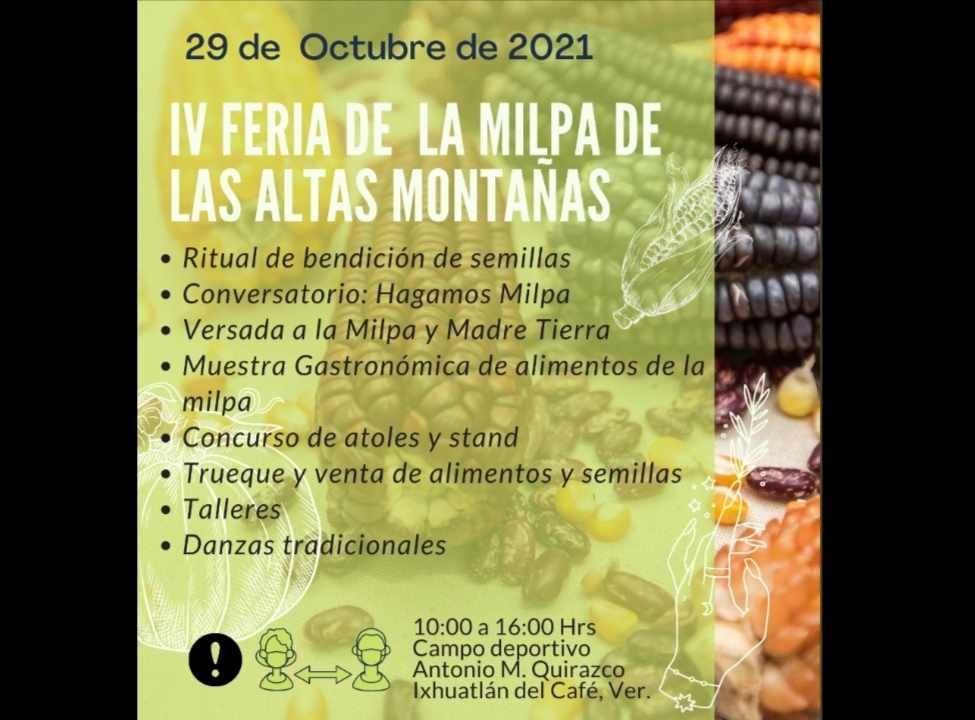 HABRÁ FERIA DE LA MILPA EN IXHUATLÁN