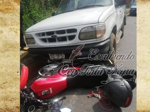 CAMIONETA CHOCA AL QUEDARSE SIN FRENOS