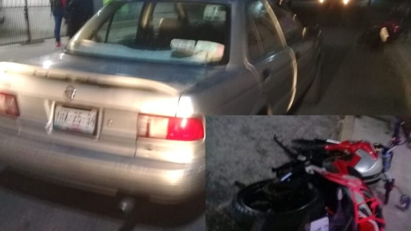 SE ESTRELLA TSURU CONTRA MOTO