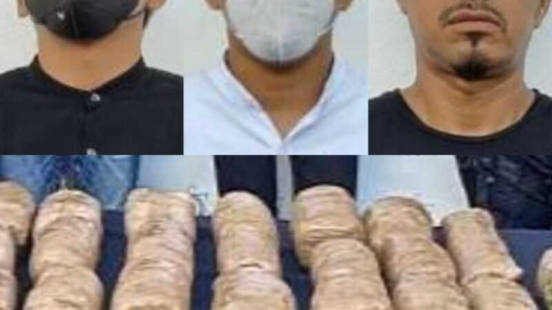 LES ENCUENTRAN 10 KILOS DE MARIHUANA