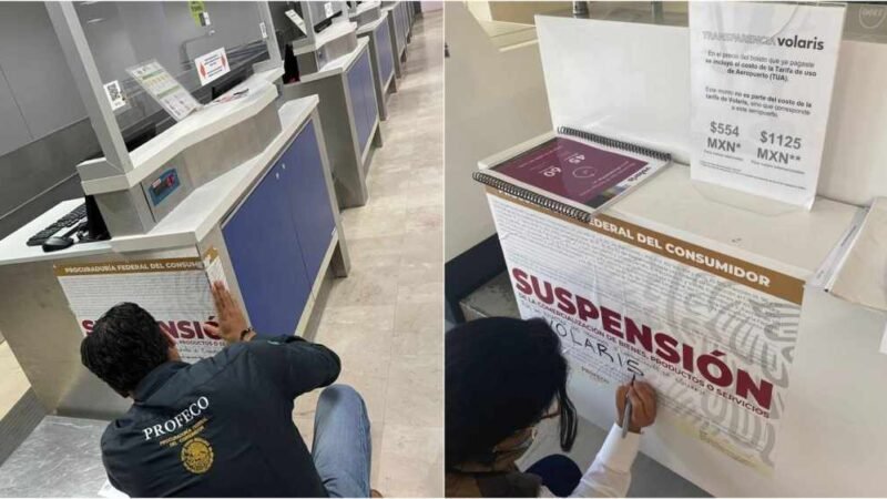 PROFECO COLOCA SELLOS DE SUSPENSIÓN A VOLARIS Y VIVA AEROBÚS POR COBRO DE EQUIPAJE DE MANO