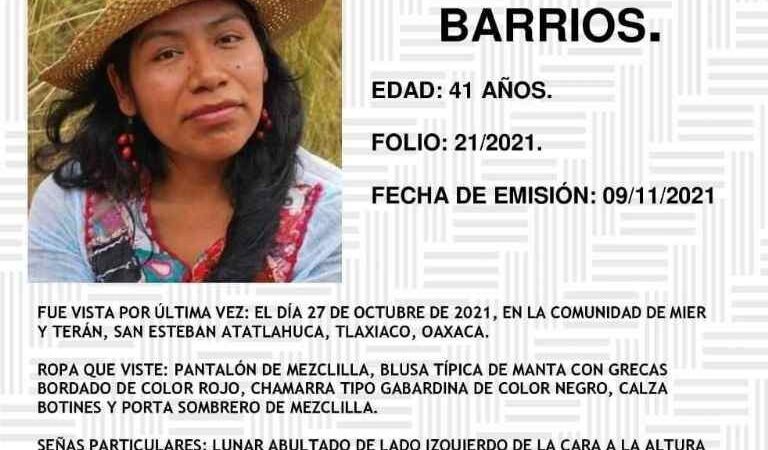 DERECHOS HUMANOS SOLICITA INVESTIGAR DESAPARICIÓN DE LA ACTIVISTA IRMA GALINDO