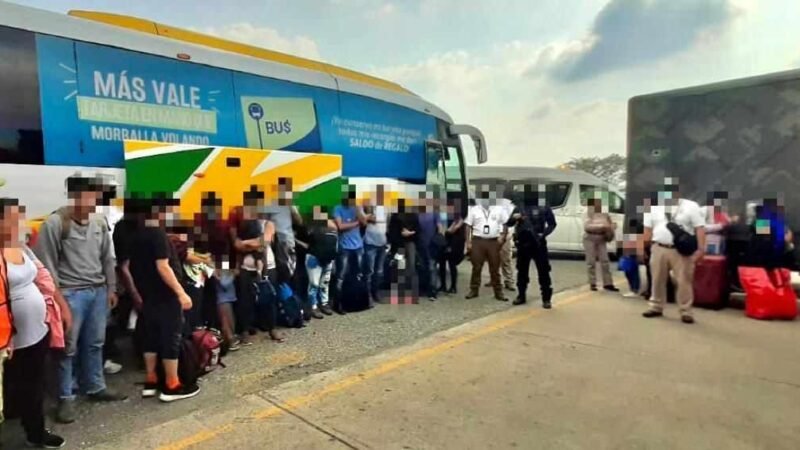 INTERVIENEN A 25 MIGRANTES EN AGUA DULCE