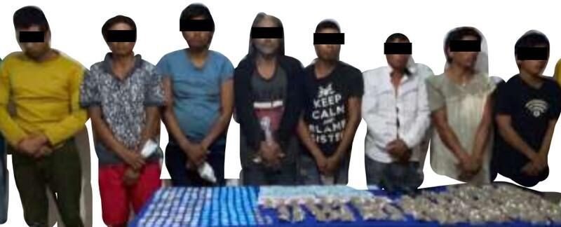 CAPTURAN A 10 NARCO MENUDISTAS