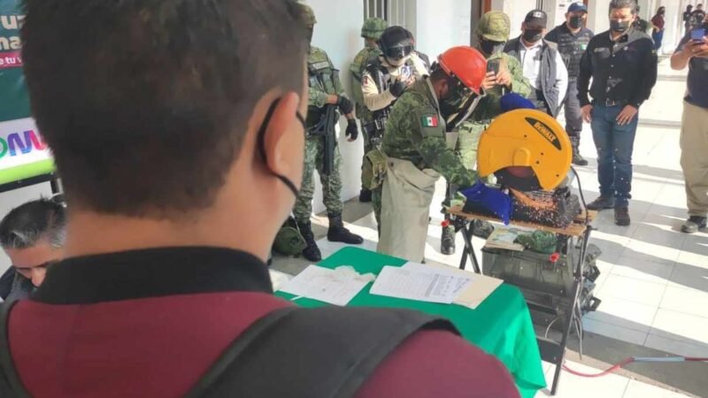 ENTREGAN GRANADA DE MORTERO EN MÓDULO DE CANJE DE ARMAS