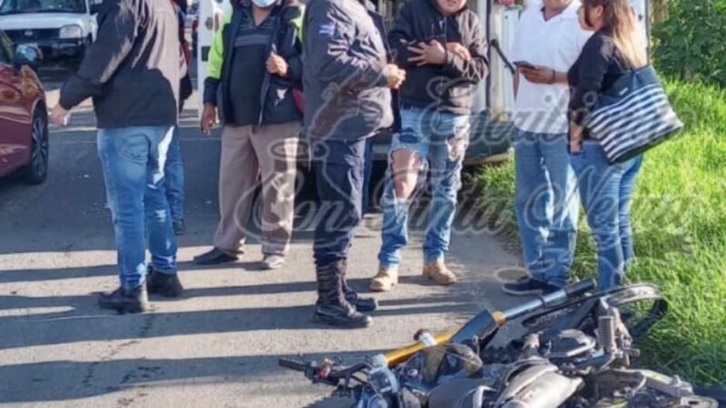CHOCA MAESTRA CONTRA MOTOCICLISTAS