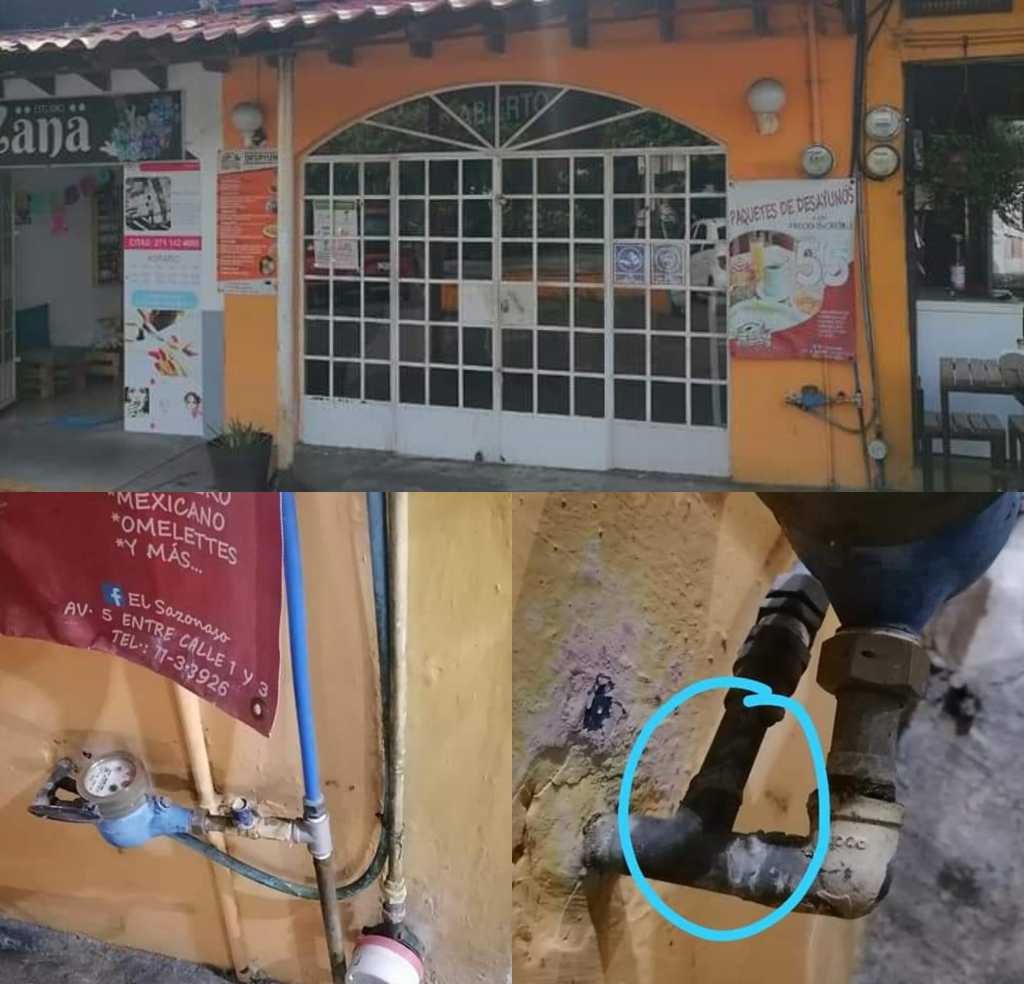 DIRECTOR DE CMAPS INSTALA TOMA CLANDESTINA EN RESTAURANTE DE SU ESPOSA