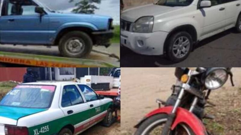 SSP RECUPERA NUEVE UNIDADES CON REPORTE DE ROBO