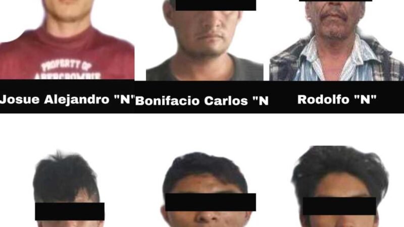 REGISTRA SSP OCHO DETENCIONES EN SEIS MUNICIPIOS