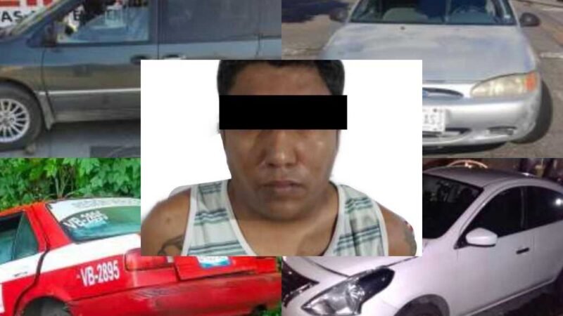 SSP DETIENE A NARCOMENUDISTA Y RECUPERA 5 VEHICULOS