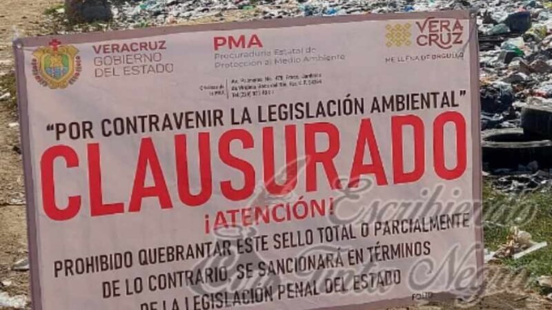 CLAUSURAN TIRADERO DE TOMATLÁN