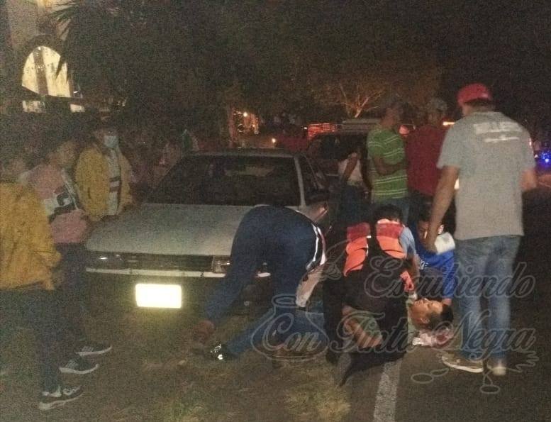 DERRAPA MOTOCICLISTA EN COMAPA