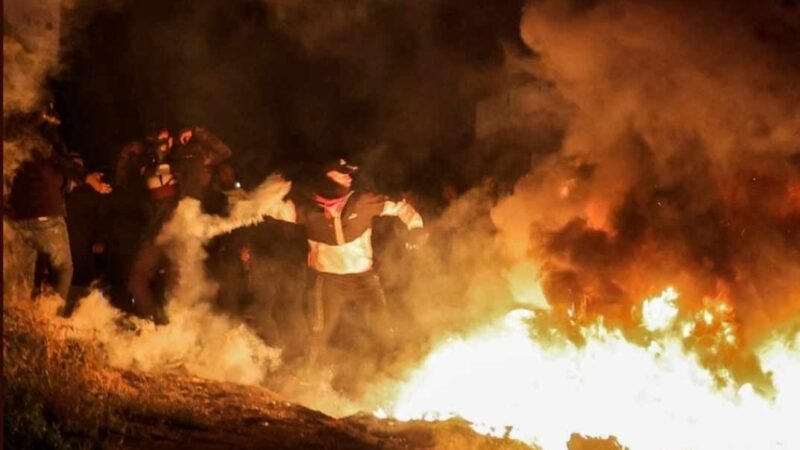 SE ENFRENTAN PALESTINOS A FUERZAS ISRAELÍES EN PLENA NAVIDAD