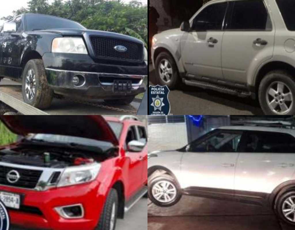 RECUPERA SSP NUEVE UNIDADES VEHICULARES EN 8 MUNICIPIOS