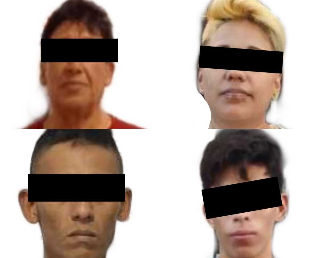 DETIENEN A 4 PERSONAS POR NARCOMENUDEO Y POSESIÓN DE UN ARMA DE FUEGO