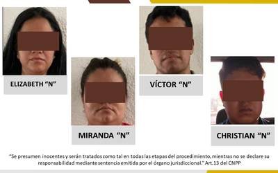 DETIENEN A 4 INVOLUCRADOS EN EJECUCIÓN MÚLTIPLE