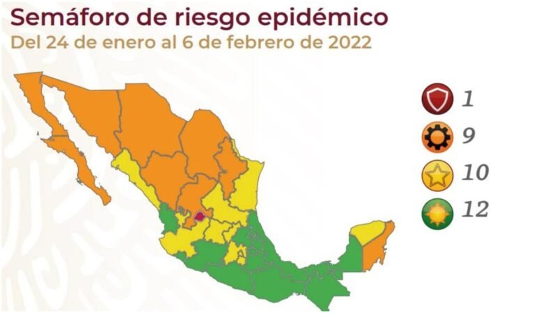 MÉXICO RETROCEDE EN SEMÁFORO COVID