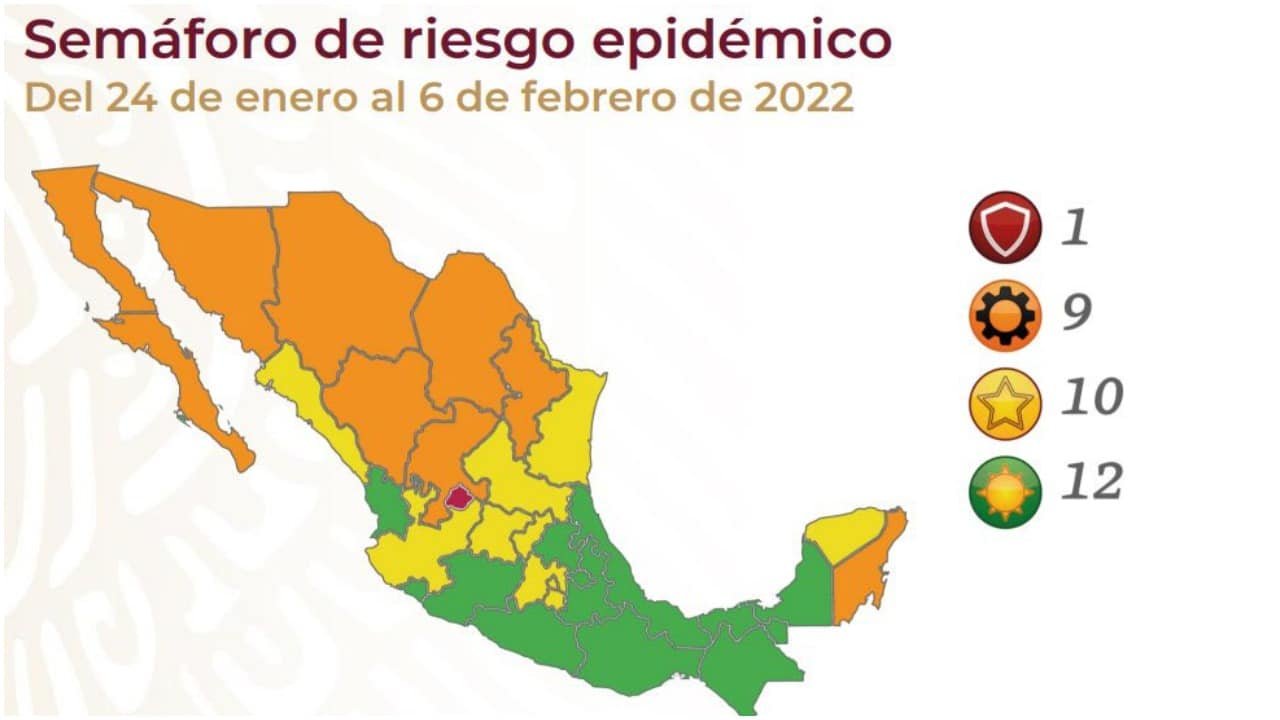 MÉXICO RETROCEDE EN SEMÁFORO COVID