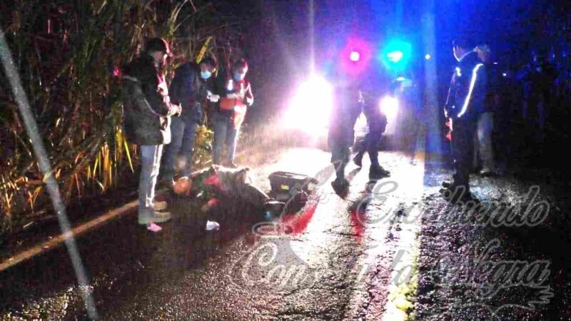 ATROPELLA A CAMPESINO Y SE DA A LA FUGA